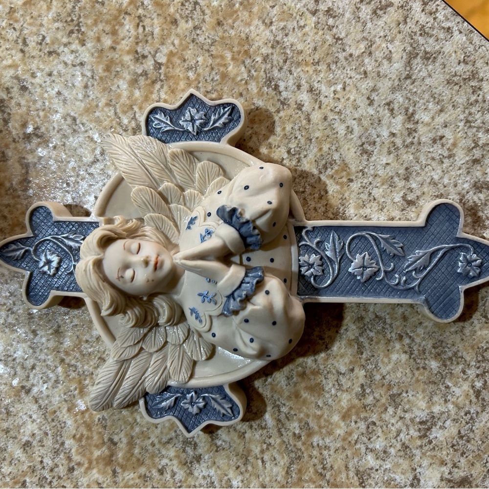 Decorative Angel Wall Cross